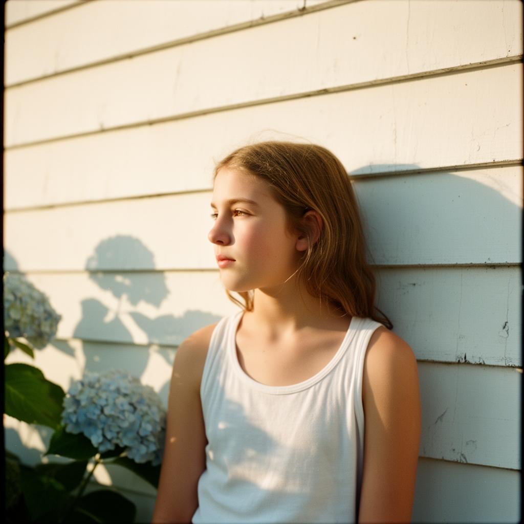 Piper, in soft afternoon light